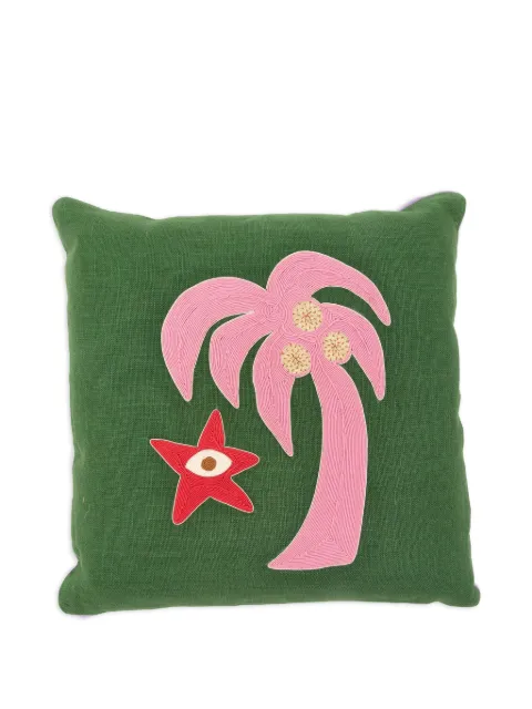 Jonathan Adler Playa Corded Palm cushion Green 35057
