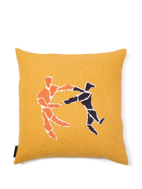 The Conran Shop Dancing Figures cushion (50cm x 50cm) Yellow TCS349481