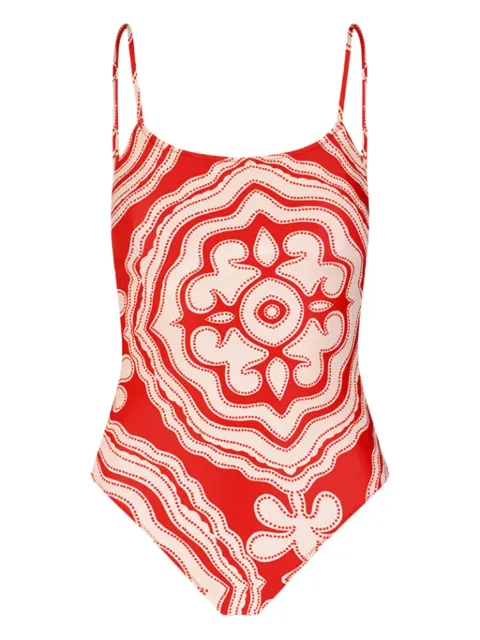 lemlem Dinha swimsuit Red LLWSR25006