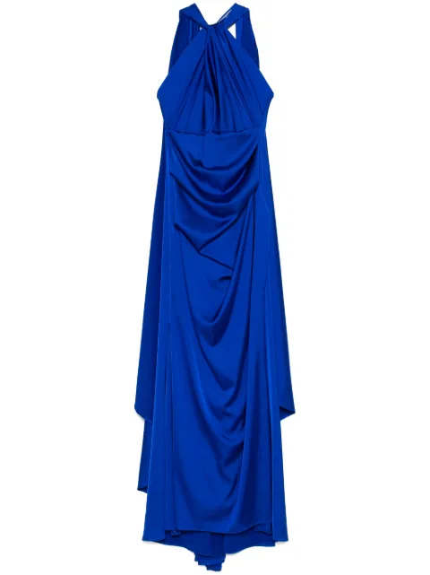 Talbot Runhof cape-insert gown Blue OL010808NS45