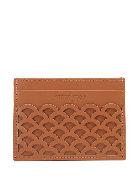 Sergio Rossi Sr Mermaid leather cardholder Brown B10720MVI101000
