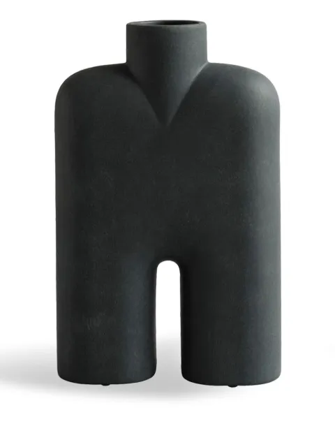 101 Copenhagen medium Cobra Tall vase (45cm x 10cm) Black 245014
