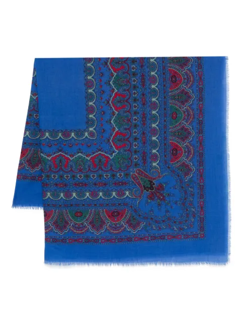 Fendi Pre-Owned 1970s wool scarf Blue FE350MM