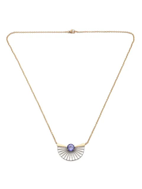 NIKOLLE RADI 18kt yellow gold Large Fan tanzanite necklace Gold NRNLARGEFAN
