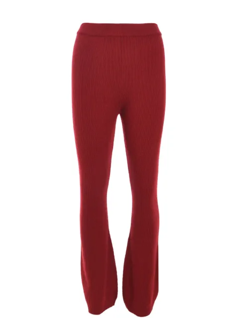 Izaak Azanei ribbed flared trousers Red PRESS25LIN007