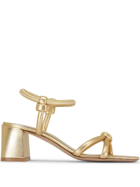 Gianvito Rossi 55mm leather sandals Gold G3244555RICNPS