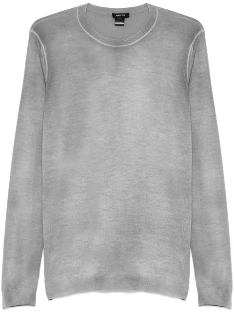 Avant Toi faded sweater Grey 225SU3205CSFVH