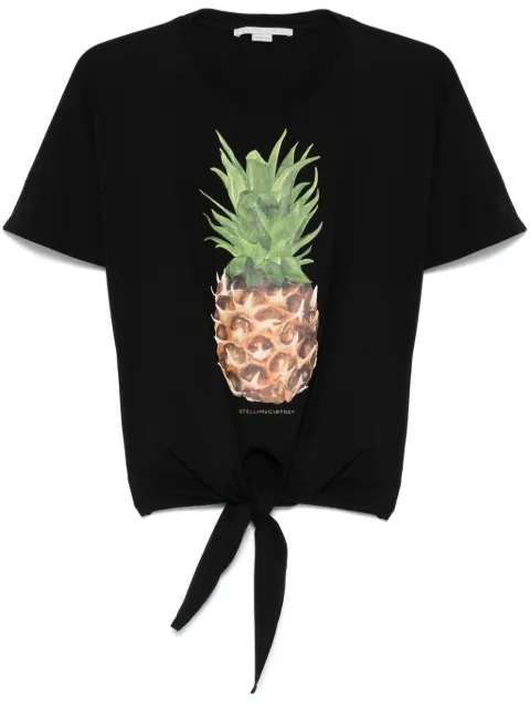 Stella McCartney Pineapple T-shirt Black 6J03543SPZ77