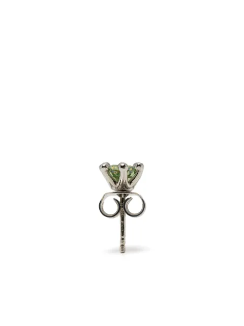 d'heygere double solitaire stud Silver AW24JW13GRN