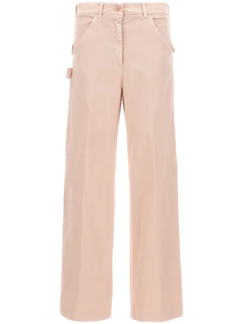 Nude cotton cargo pants Pink 110306102