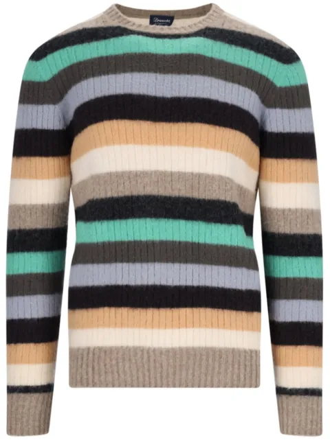 Drumohr striped jumper Neutrals D4W143NR