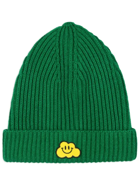 Ghayme cloud-appliqué beanie Green CAPPRA