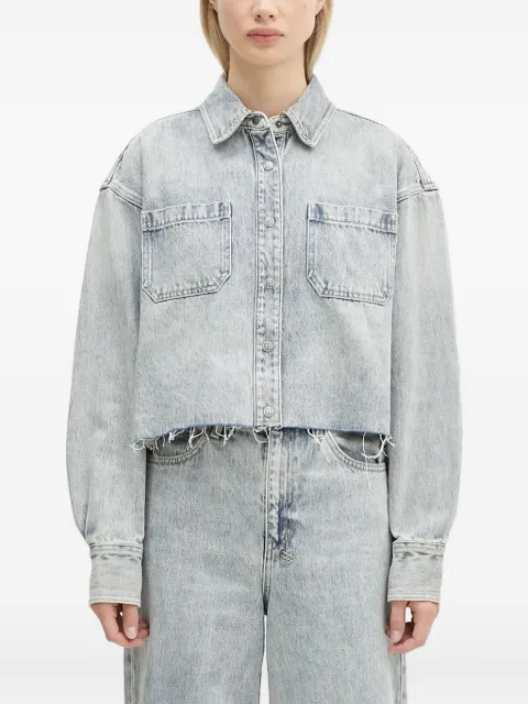 Ksubi Cutaway Ls Worn denim shirt Blue WPF24SH001