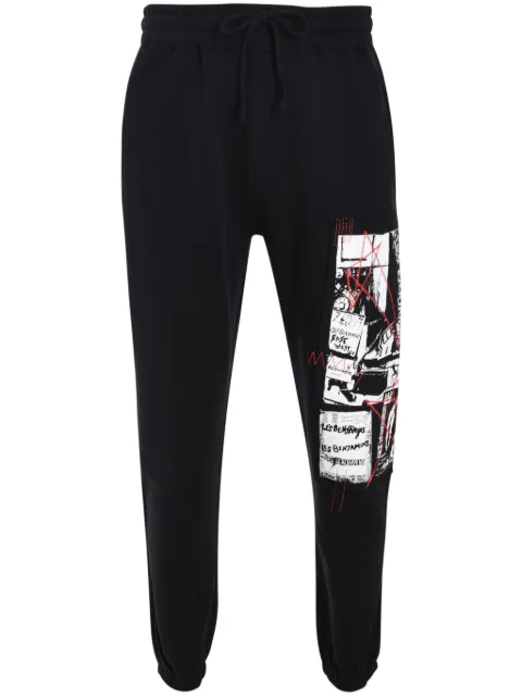 Les Benjamins graphic-print track pants Black LB24FWEAPMUSP002