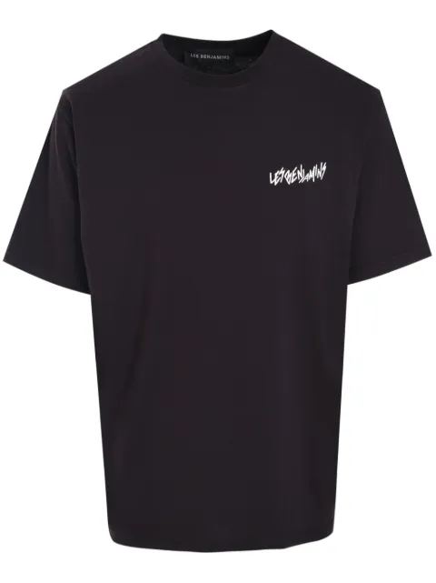 Les Benjamins graphic-print T-shirt Black LB24FWEAPMUTS035