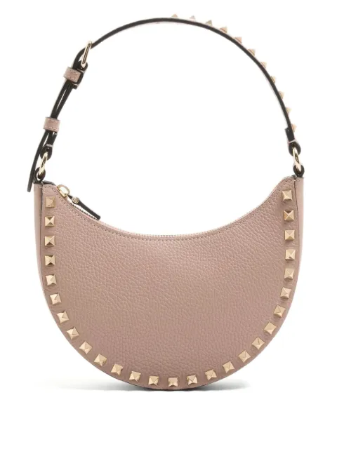 Valentino Garavani mini Rockstud shoulder bag in grainy calfskin Pink WP0AI7VSH