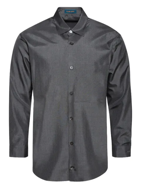 Casella Meyer embroidered silk shirt Grey CMS25SH111