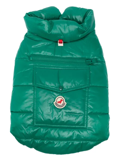 Moncler logo-patch gilet Green 3G000026895084K