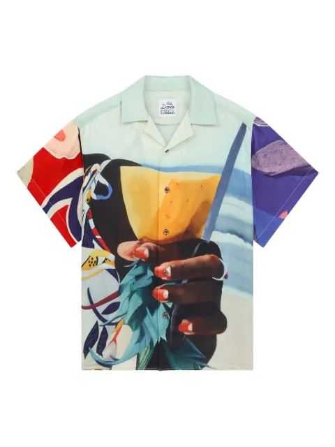 Donde Esteban Salpicon shirt Green D2SH01A