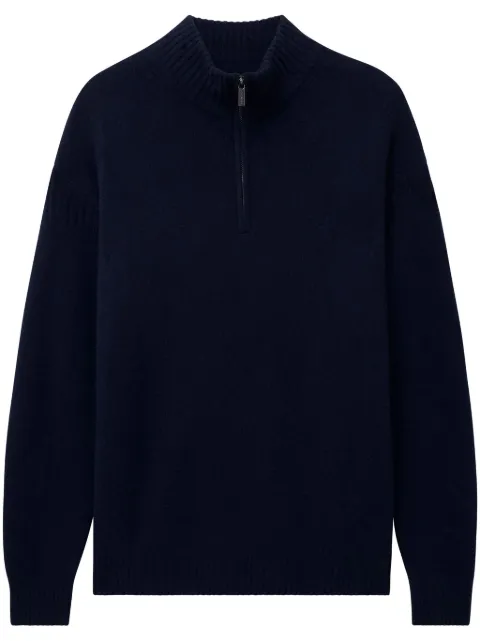 Pringle of Scotland zip cashmere jumper Blue PMJ732