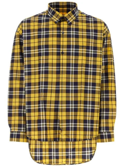 Givenchy check-print shirt Yellow BM60ZX15EU
