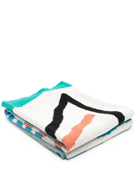 Slowdown Studio Hawkins knitted blanket White SSHAWKKB