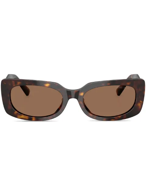 Jimmy Choo Eyewear oval-frame sunglasses Brown JC5029U500273