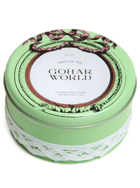 Gohar World Biscuit Tin candles Green CBTTNA