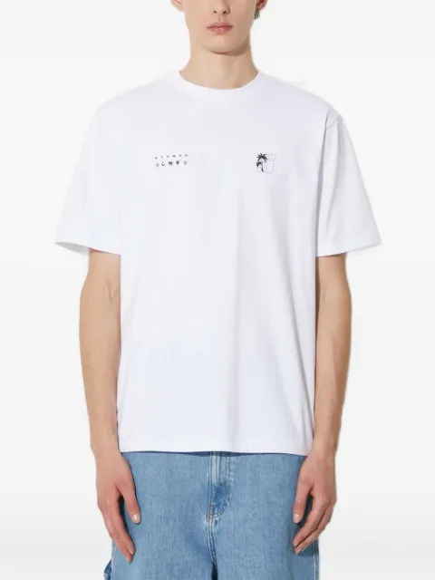Stampd palm-tree-graphic T-shirt White SLAM3331TE