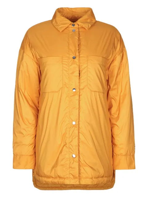 Add polo-collar puffer jacket Orange 5AW441