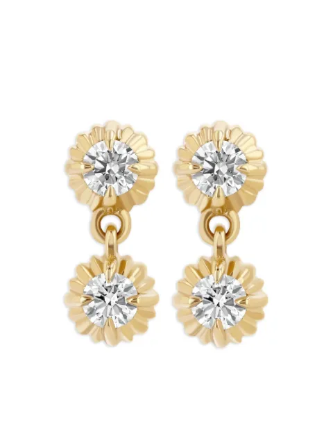 Lizzie Mandler Fine Jewelry 18kt yellow gold diamond earrings Gold E73032