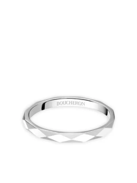 Boucheron small Facette ring Silver JAL0020553