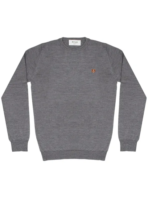 PELO FOUNDATION dog-appliqué jumper Grey 13001GREY