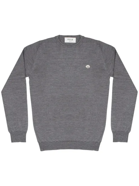 PELO FOUNDATION dog-appliqué jumper Grey 13001GREY