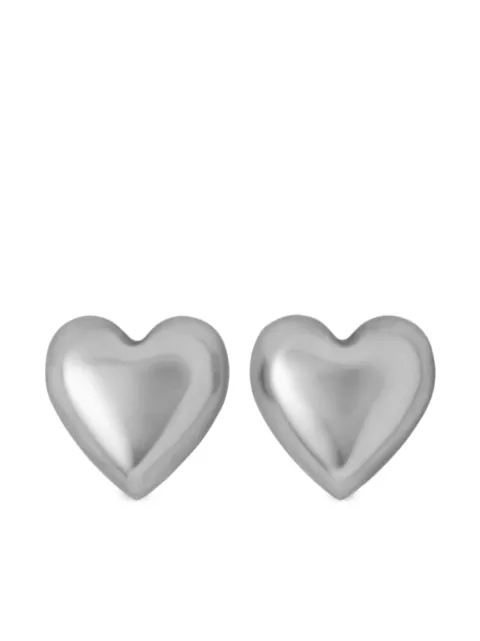 Roxanne Assoulin Puff Heart earrings Silver RXH24E114B