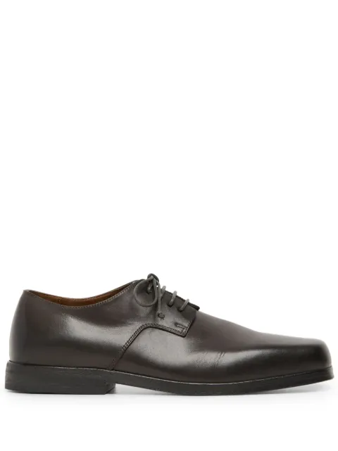 Marsèll Parapetto square-toe leather Derby shoes Brown MW8374093