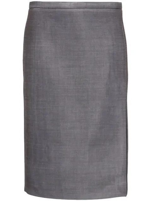 Philosophy Di Lorenzo Serafini mid-rise midi skirt Grey 242GA01175737
