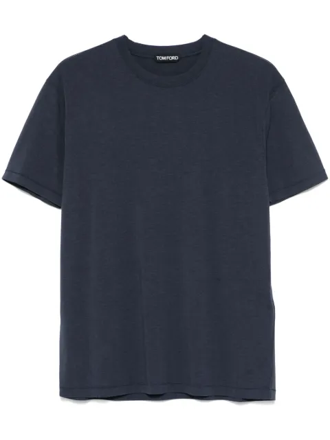 TOM FORD crew-neck T-shirt Blue JCS004JMT002S23