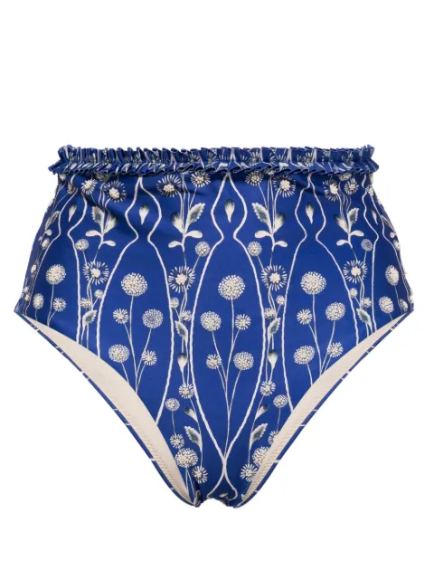Agua By Agua Bendita Nopal floral-print bikini bottoms Blue 14948