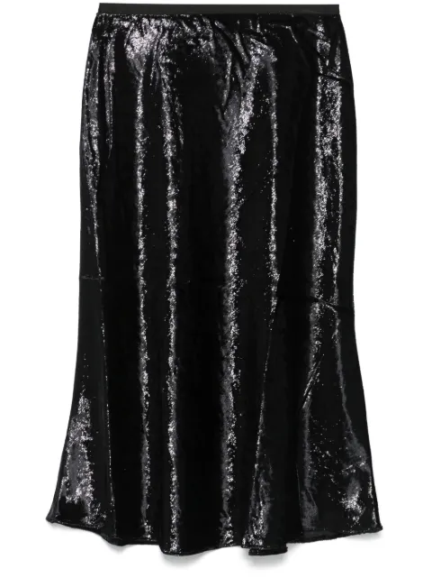 Polo Ralph Lauren lamé midi skirt Black 211955650001