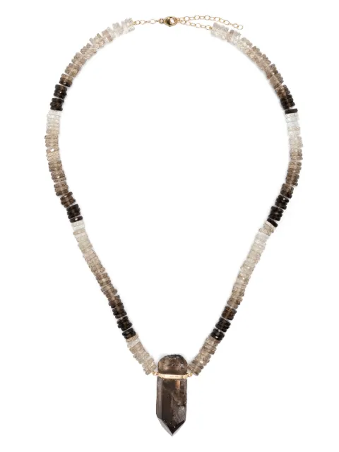 JIA JIA 14kt yellow gold Aurora smoky quartz necklace Gold JJNAT204