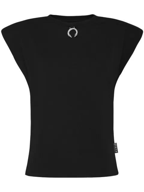 Philipp Plein ring-embellished padded tank top Black UADCWTK3553PJY002N