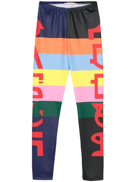 Walter Van Beirendonck Cosmic Dancer graphic-print leggings Red 7002