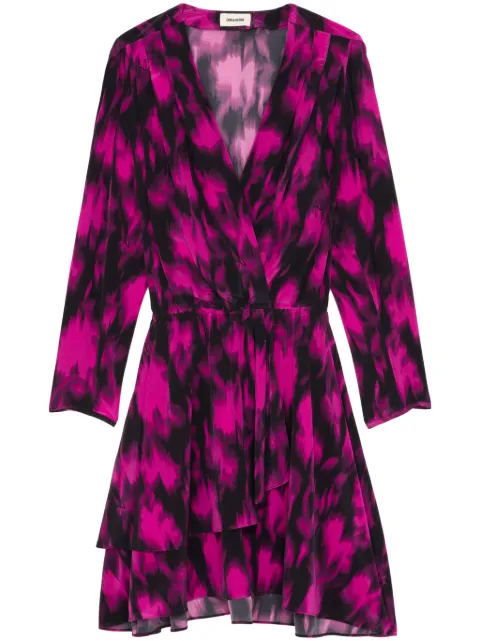 Zadig&Voltaire Rogers silk mini dress Pink WWDR02523
