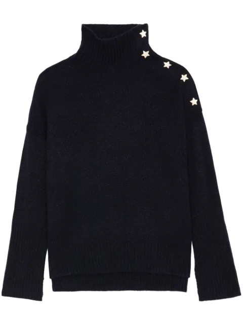 Zadig&Voltaire Alma Bijoux jumper Blue KWSW00002