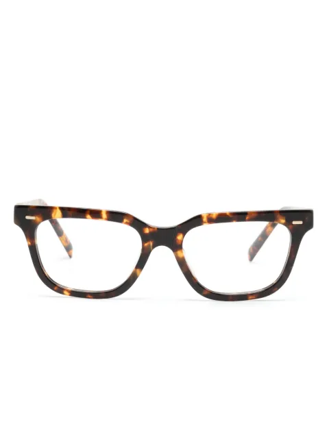 Miu Miu Eyewear tortoiseshell rectangle-frame glasses Brown SMU07XC060E01T