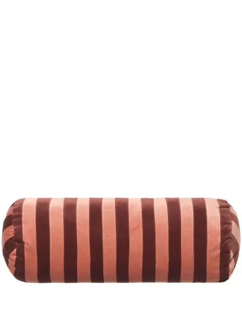 Christina Lundsteen Bolster Stripe velvet cushion (20cm x 60cm) Pink 215100