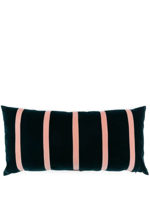 Christina Lundsteen Pippa striped velvet cushion (40 x 80cm) Blue 94100690