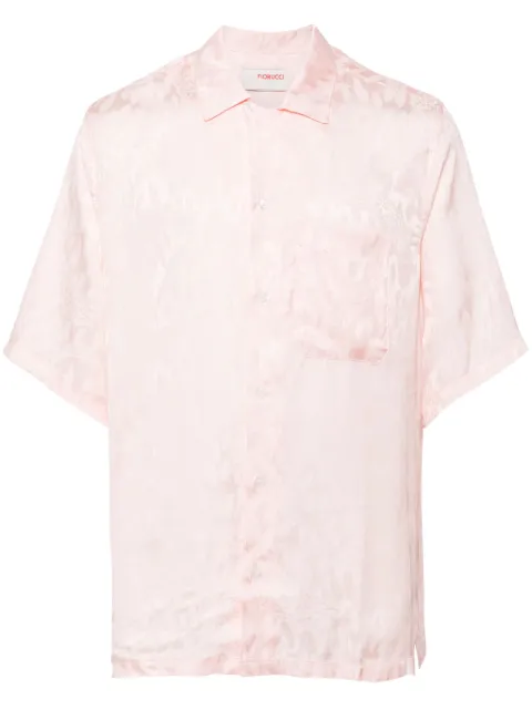 Fiorucci jacquard short-sleeve shirt Pink M01FPTSH056VI01PN02