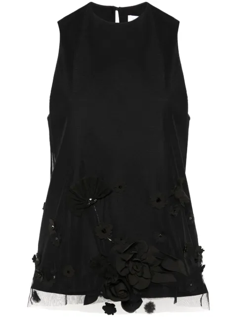 Viktor & Rolf floral-embroidery blouse Black ET0572399124